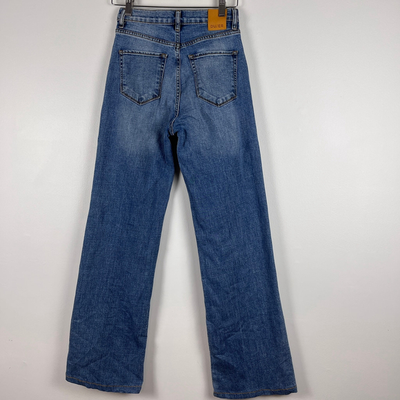DU/ER Women Jeans Midweight Denim Wide Leg (Button Fly) size 25 x 30 - Picture 2 of 14